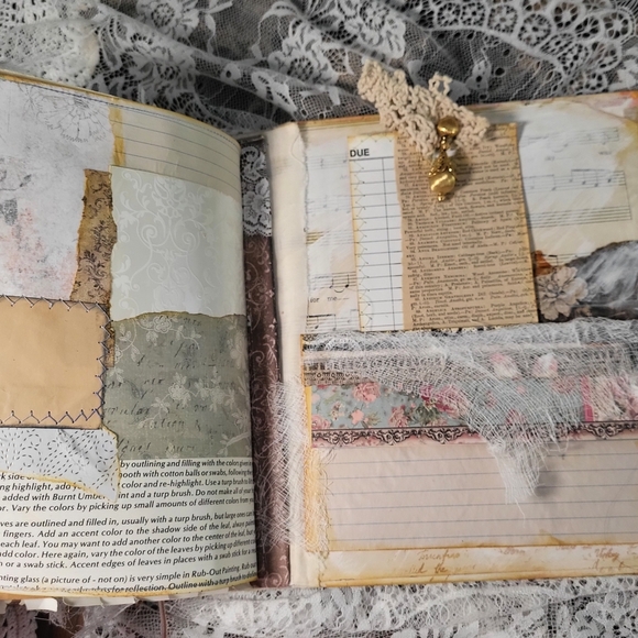 Vintage French Tapestry Junk Journal - Picture 5 of 17